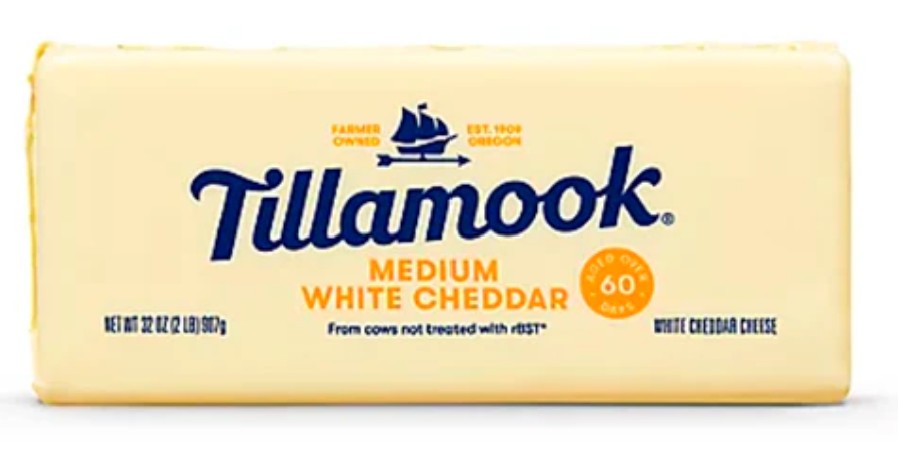 Tillamook - Medium Cheddar - White $ 9.99 per LB