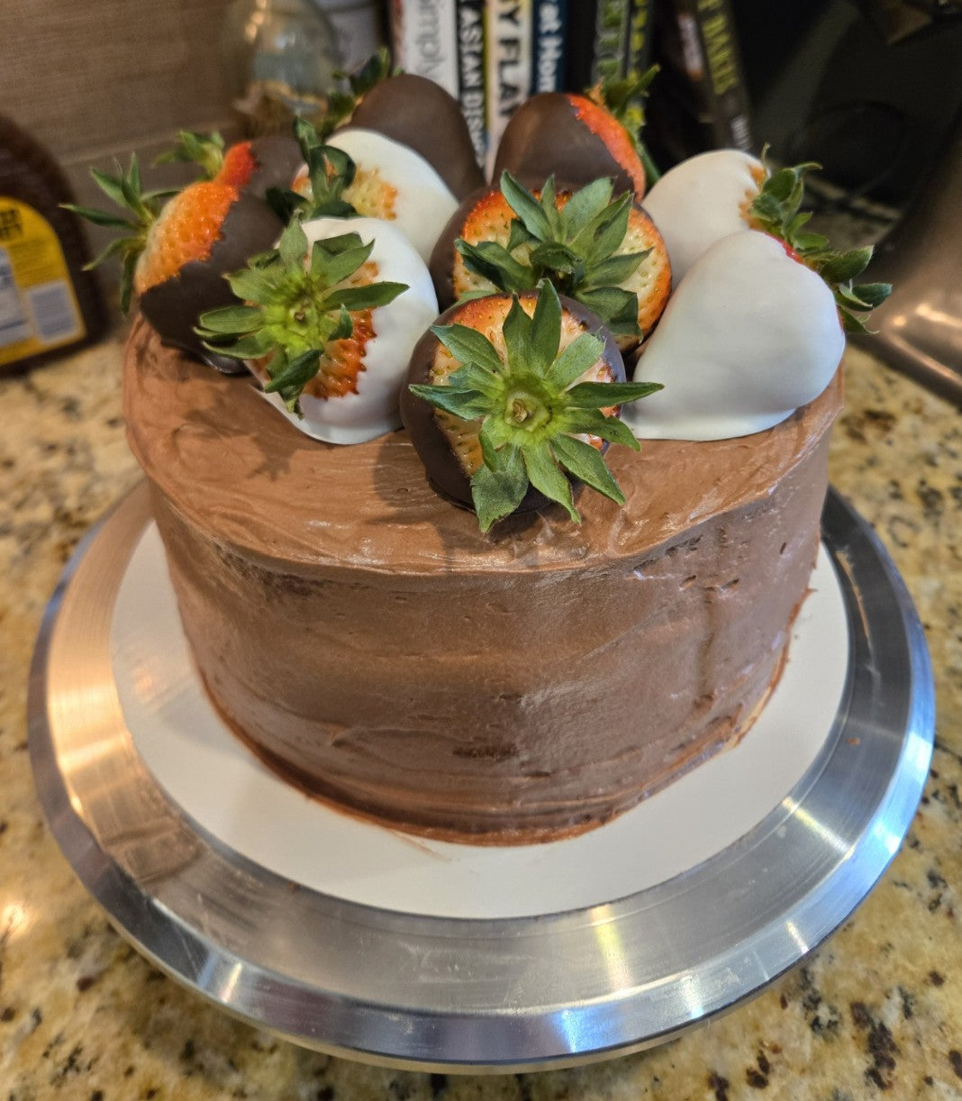 Jackson's - Chocolate Covered Strawberry Cake - Slice