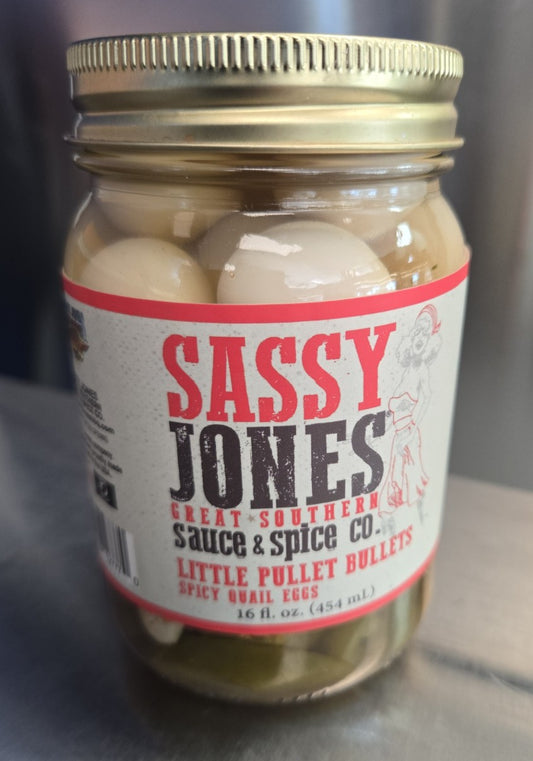 Sassy Jones - Little Pullet Bullets - Quail Eggs