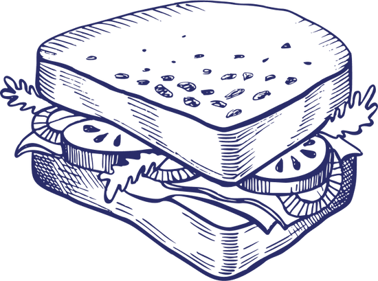 Illustration of a sandwich